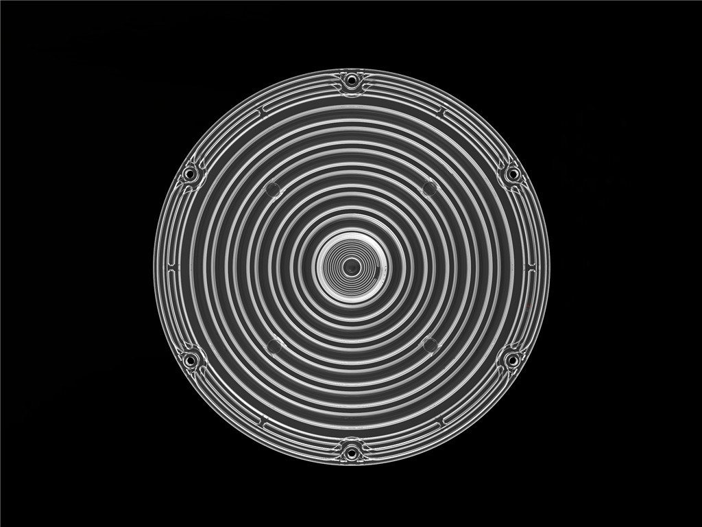 184mm 100w 150w 200w Στρογγυλο LED φωτιστικό οπτικό με επικάλυψη Abrazine υλικό PC IP66 επίπεδο προστασίας