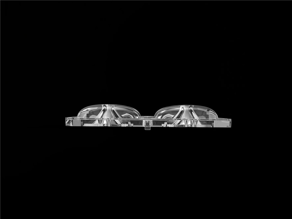 50*50mm 55*152 βαθμός/ΤΥΠΟ2-VS 4 σε 1 φακούς φωτός LED Υλικό PC για LED Street Light Module SMD3535/5050LED
