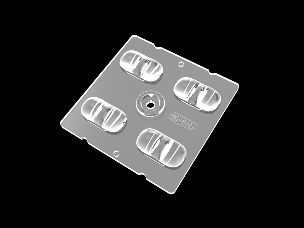 4IN1 50*50mm 80*160 βαθμούς Γωνία δέσμης φακού LED μοδίου φωτισμού δρόμου για αστικό φωτισμό