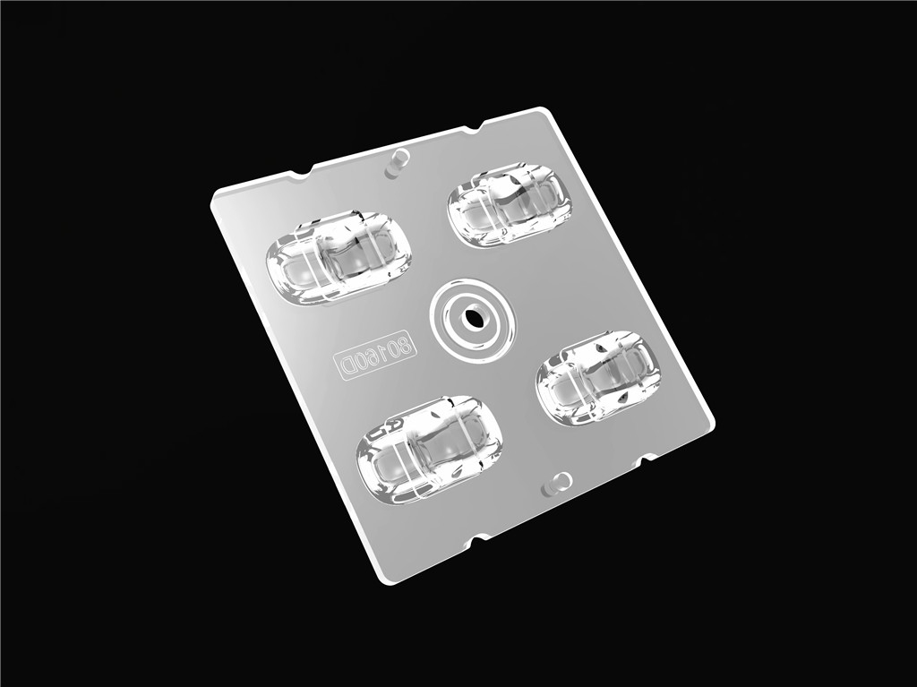 4IN1 50*50mm 80*160 βαθμούς Γωνία δέσμης φακού LED μοδίου φωτισμού δρόμου για αστικό φωτισμό