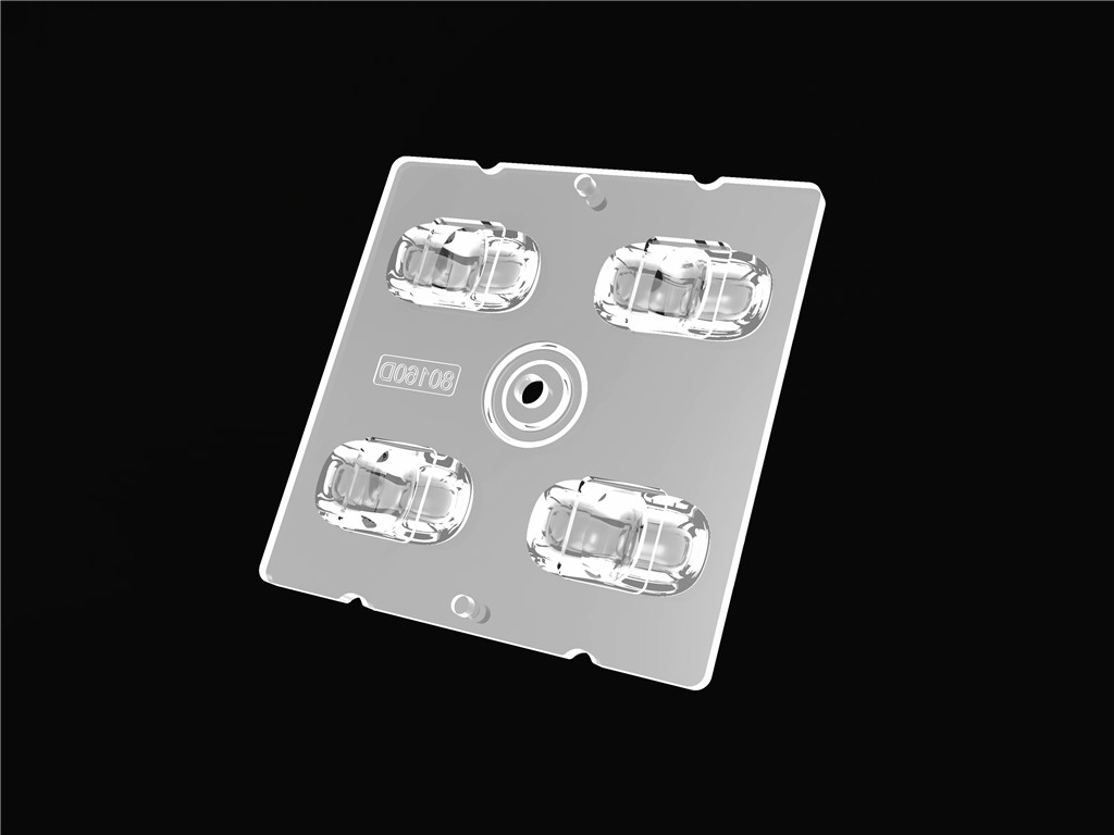 4IN1 50*50mm 80*160 βαθμούς Γωνία δέσμης φακού LED μοδίου φωτισμού δρόμου για αστικό φωτισμό