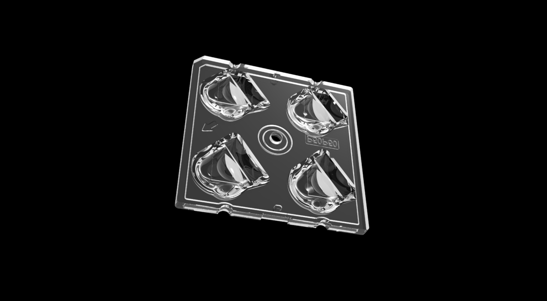 50*50mm High Transmittance LED Street Light Module με 4IN1 50 βαθμούς πόλωση Τύπος φακού και SMD5050 LED Chips