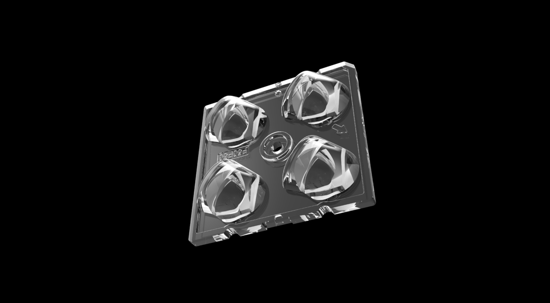 50*50mm High Transmittance LED Street Light Module με 4IN1 50 βαθμούς πόλωση Τύπος φακού και SMD5050 LED Chips
