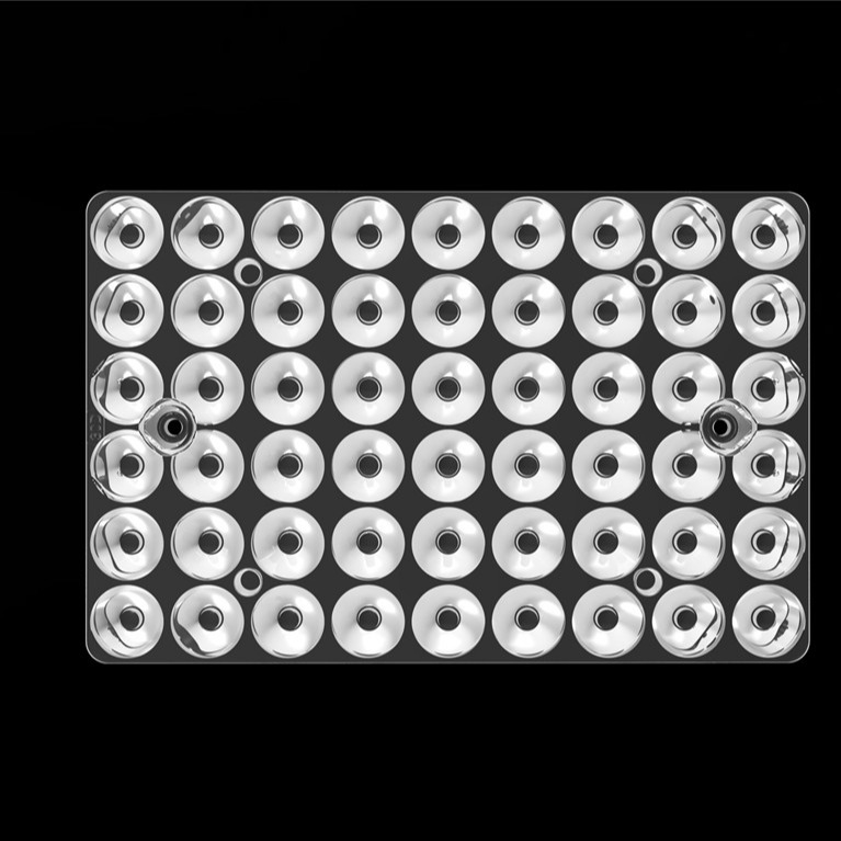 54IN1 30 βαθμών εξωτερικό φως 3030 LED φακούς PC Led οπτική για το στάδιο φωτισμού / φωτισμού βάθους L144 * W94mm