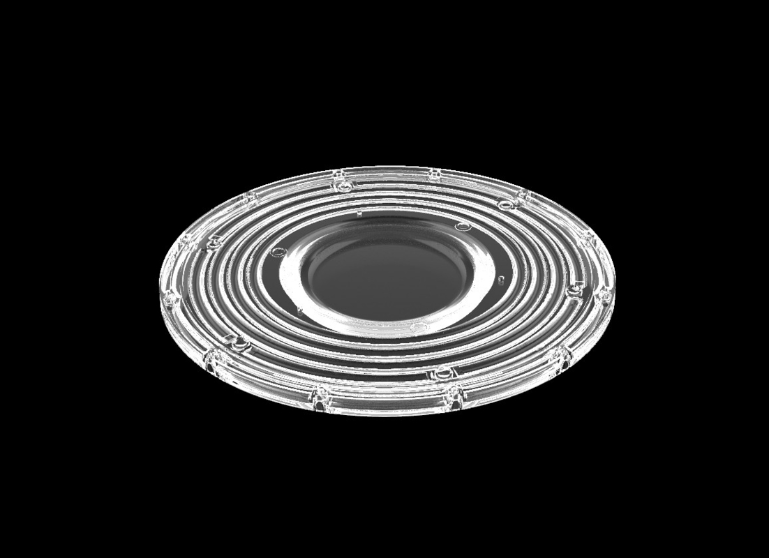 200W φ265mm SMD3030 PC Led UFO Bay Light με γωνία δέσμης 90Degree IP66 επίπεδο προστασίας