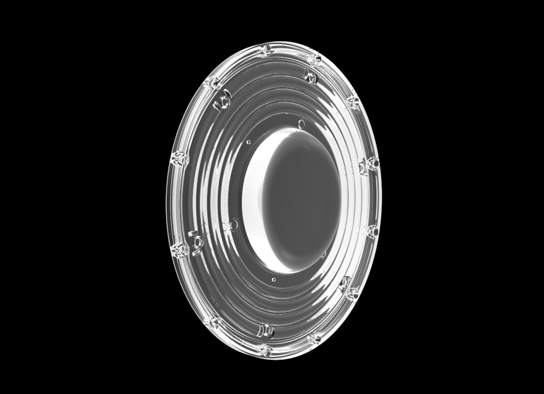 200W φ265mm SMD3030 PC Led UFO Bay Light με γωνία δέσμης 90Degree IP66 επίπεδο προστασίας